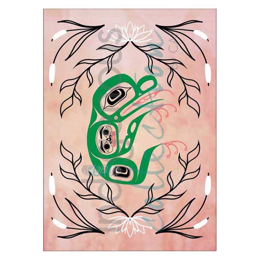g̱anaaw̓ (Frog) Canvas Prints