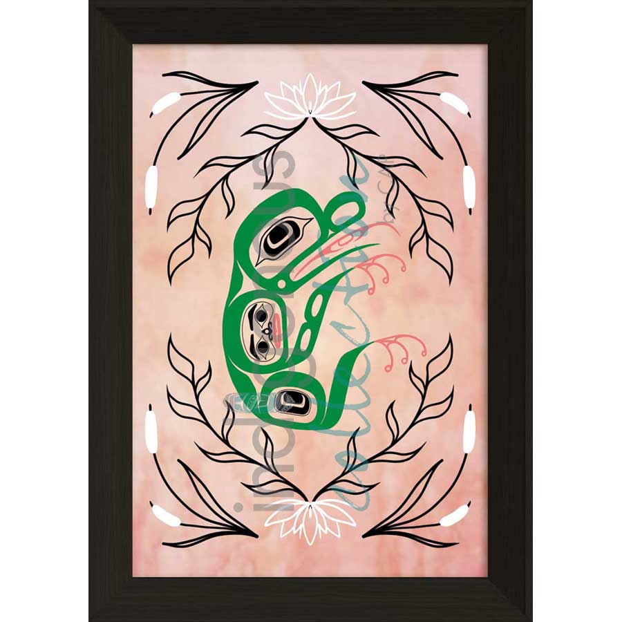 g̱anaaw̓ (Frog) by artist Carmen Redunante - Nisga'a. Indigenous Collection