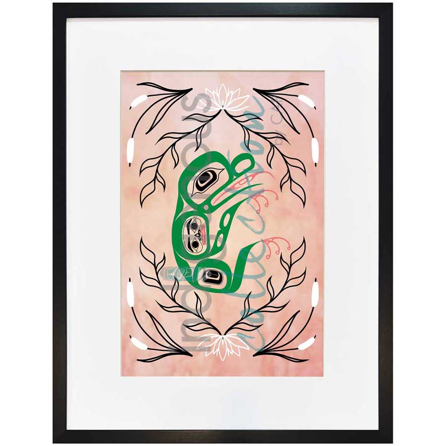 g̱anaaw̓ (Frog) by artist Carmen Redunante - Nisga'a. Indigenous Collection