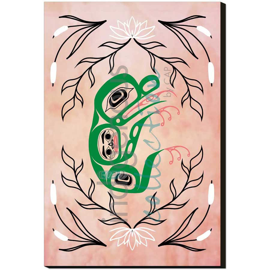g̱anaaw̓ (Frog) by artist Carmen Redunante - Nisga'a. Indigenous Collection