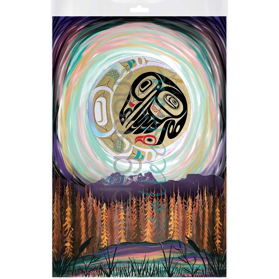 Raven Eclipse by artist Carmen Redunante - Nisga'a. Indigenous Collection