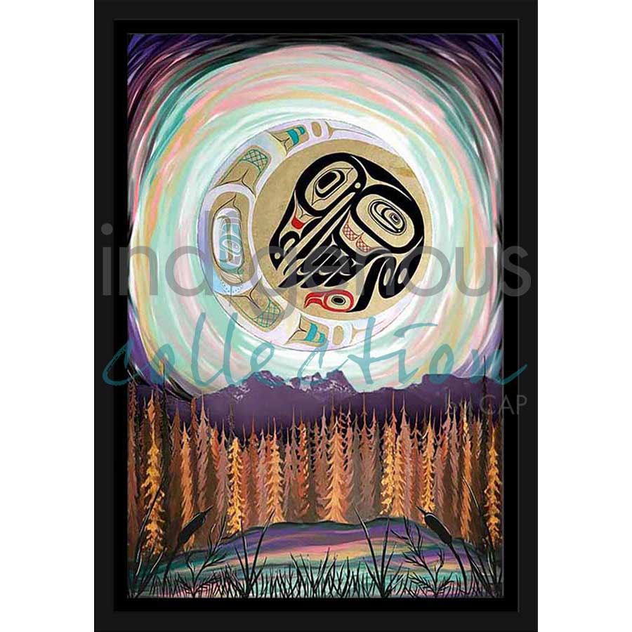 Raven Eclipse by artist Carmen Redunante - Nisga'a. Indigenous Collection