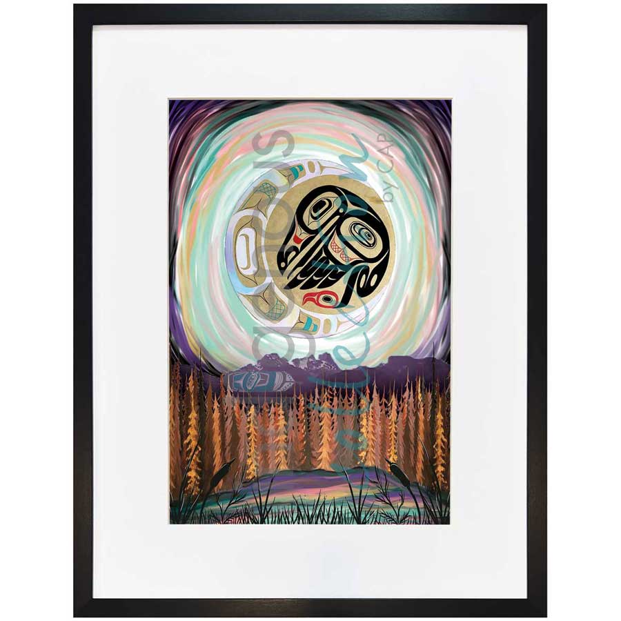 Raven Eclipse by artist Carmen Redunante - Nisga'a. Indigenous Collection
