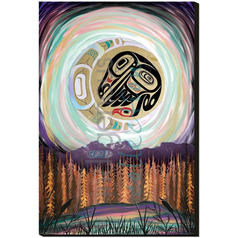 Raven Eclipse by artist Carmen Redunante - Nisga'a. Indigenous Collection