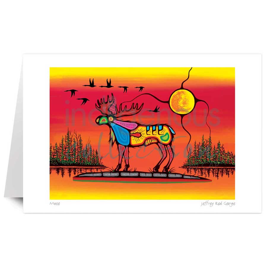 Moose by artist Jeffrey Red George
