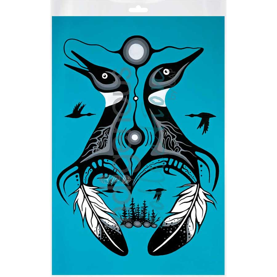 Soulmates by artist Jeffrey Red George - Ojibway. Indigenous Collection