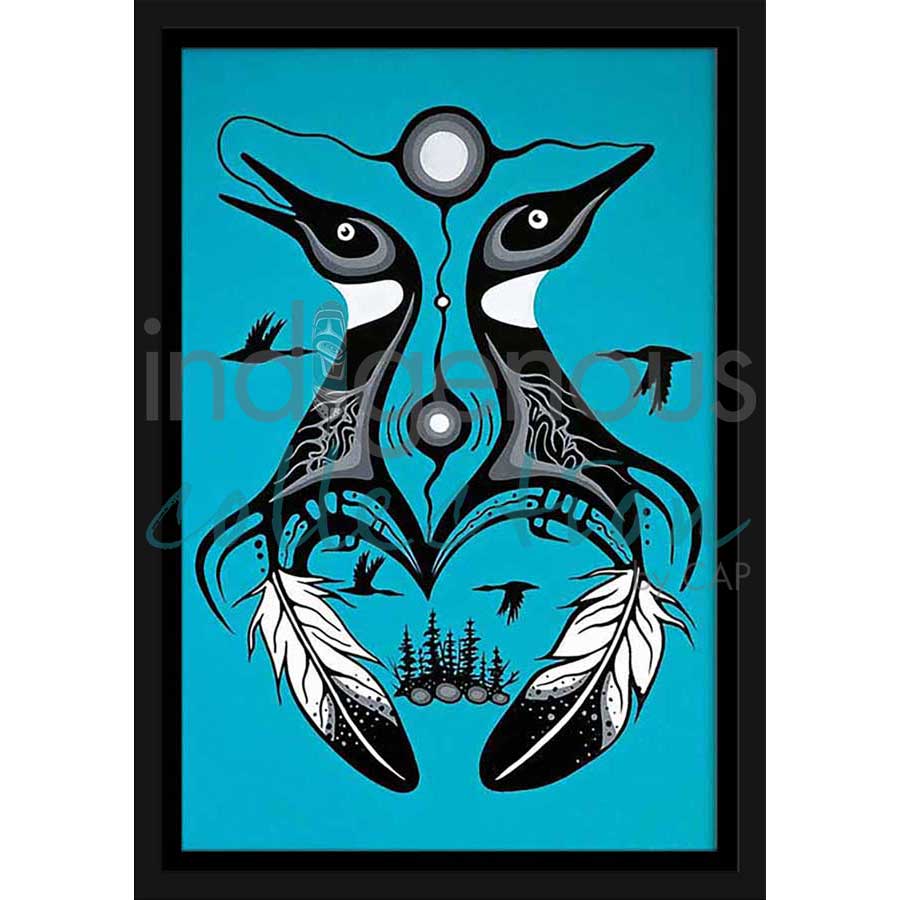 Soulmates by artist Jeffrey Red George - Ojibway. Indigenous Collection