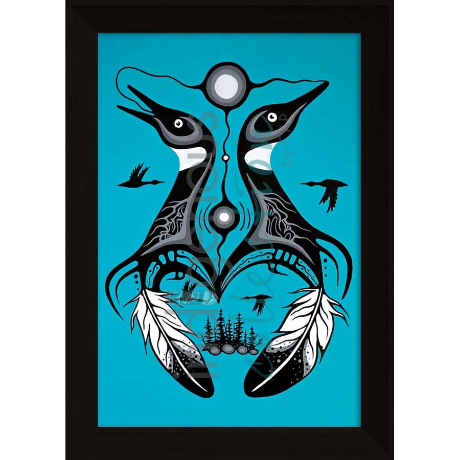 Soulmates by artist Jeffrey Red George - Ojibway. Indigenous Collection