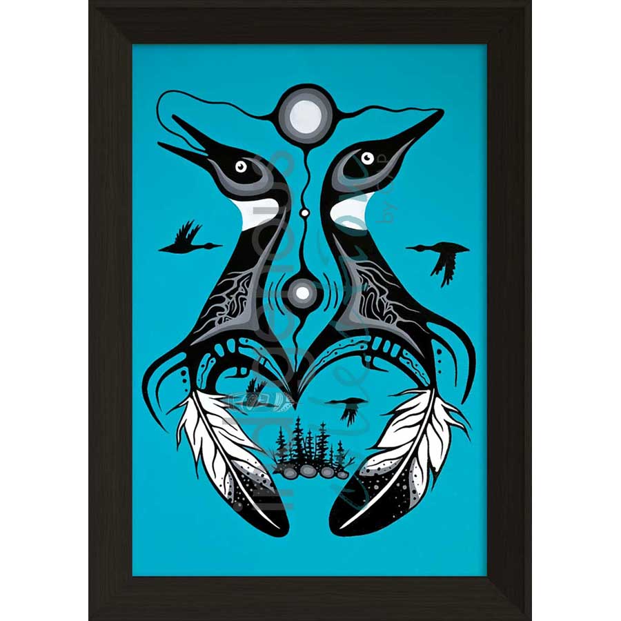 Soulmates by artist Jeffrey Red George - Ojibway. Indigenous Collection