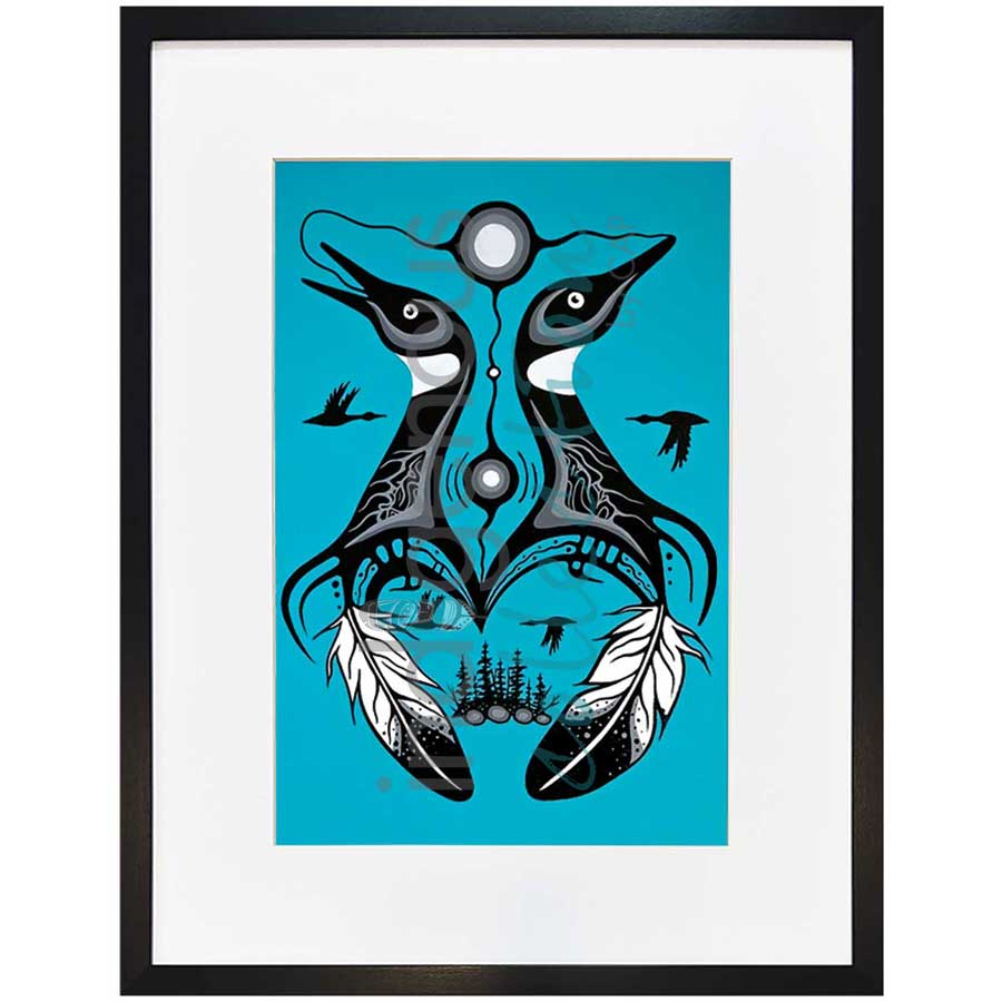 Soulmates by artist Jeffrey Red George - Ojibway. Indigenous Collection