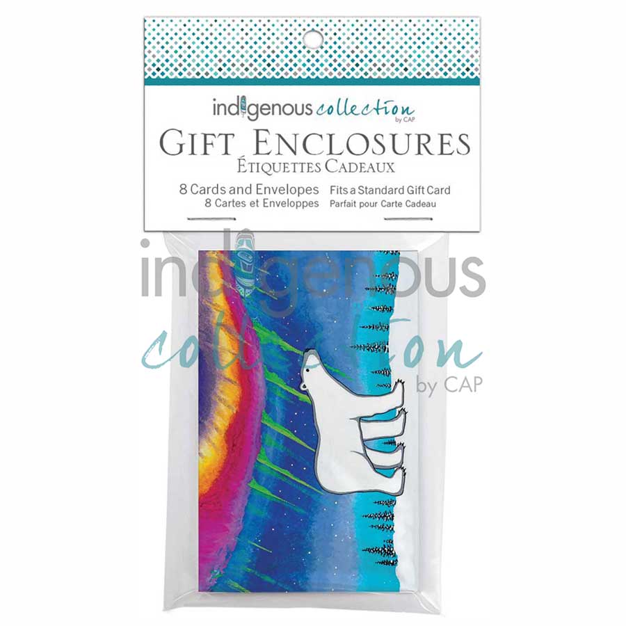 Bright Polar Nights Gift Enclosure Cards by artist Jeffrey Red George