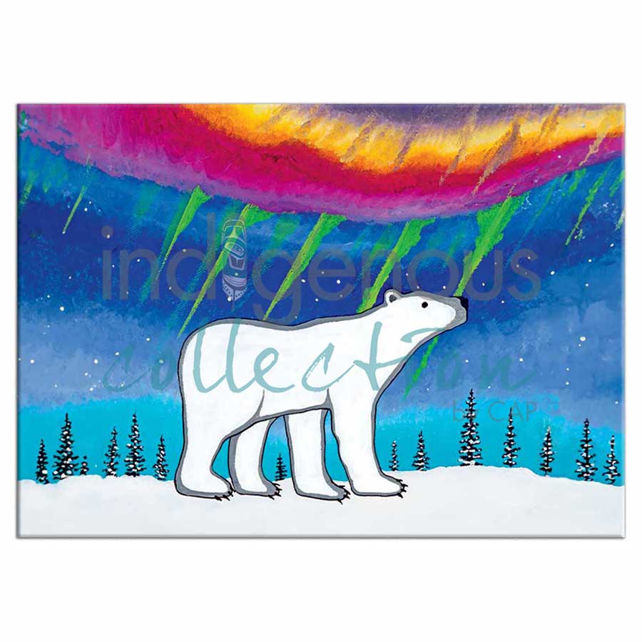 Bright Polar Nights Magnets by artist Jeffrey Red George