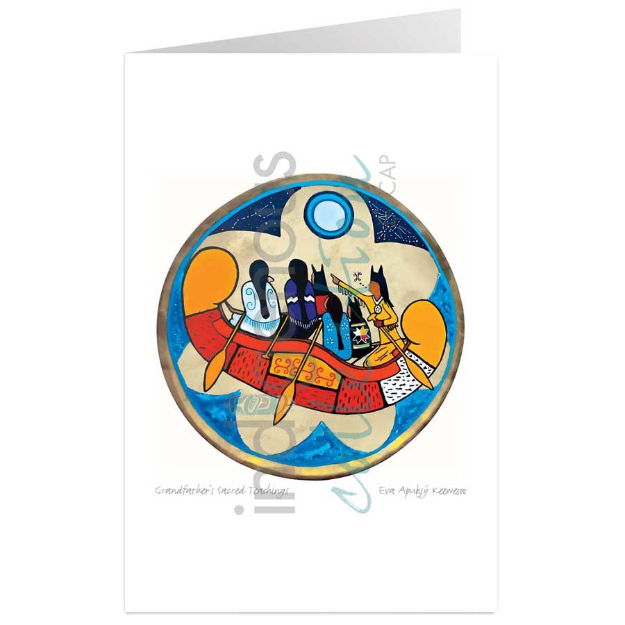 Grandfather's Sacred Teachings by artist Eva Apukjij Keewesoo