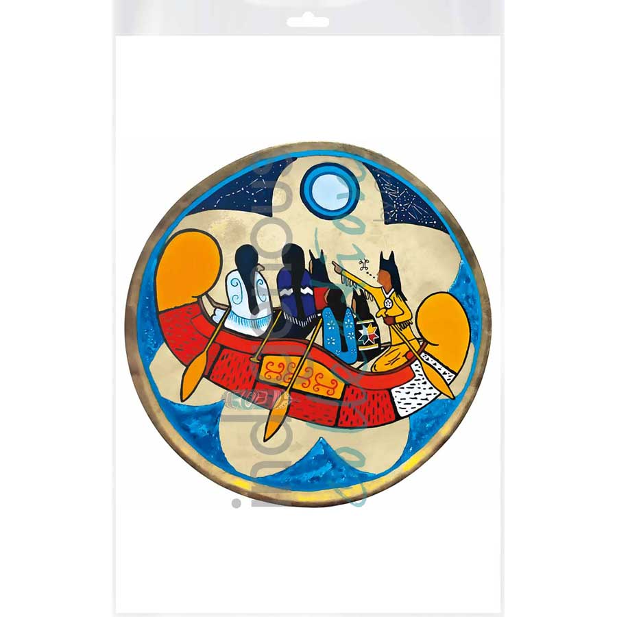 Grandfather's Sacred Teachings by artist Eva Apukjij Keewesoo - Mi'kmaq. Indigenous Collection