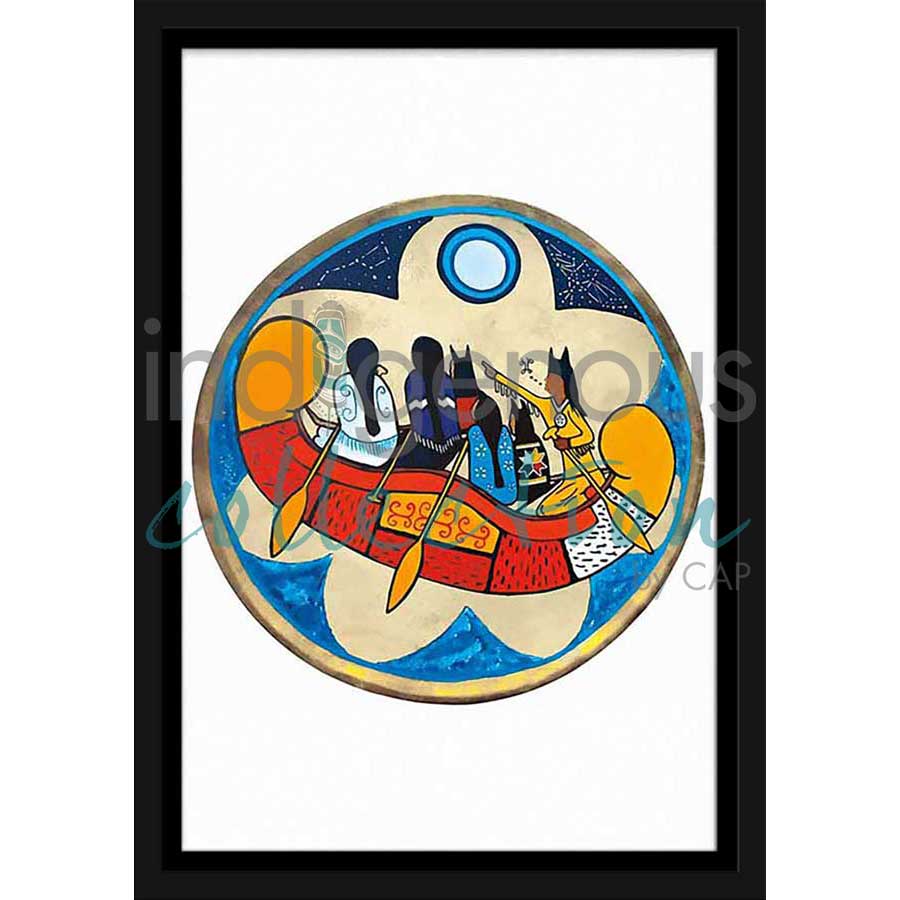 Grandfather's Sacred Teachings by artist Eva Apukjij Keewesoo - Mi'kmaq. Indigenous Collection