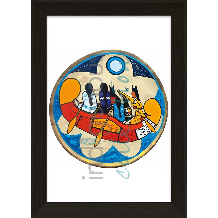 Grandfather's Sacred Teachings by artist Eva Apukjij Keewesoo - Mi'kmaq. Indigenous Collection