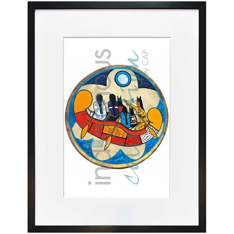 Grandfather's Sacred Teachings by artist Eva Apukjij Keewesoo - Mi'kmaq. Indigenous Collection