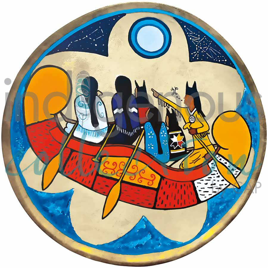 Grandfather's Sacred Teachings by artist Eva Apukjij Keewesoo