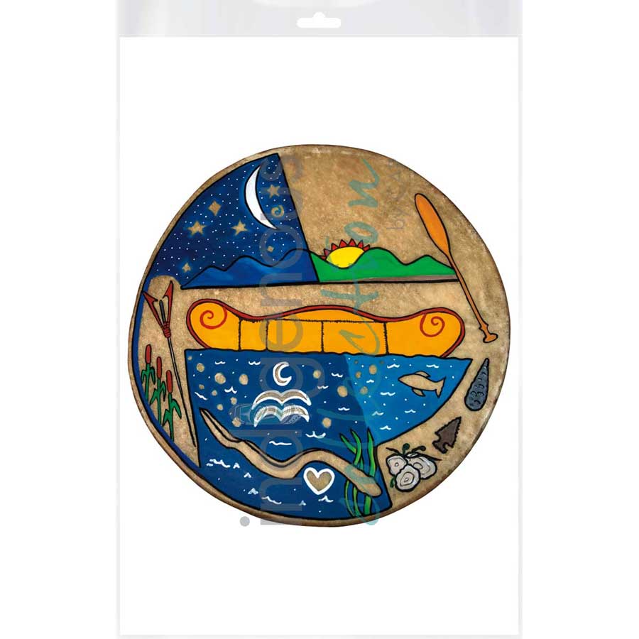 Canoe Culture by artist Eva Apukjij Keewesoo - Mi'kmaq. Indigenous Collection