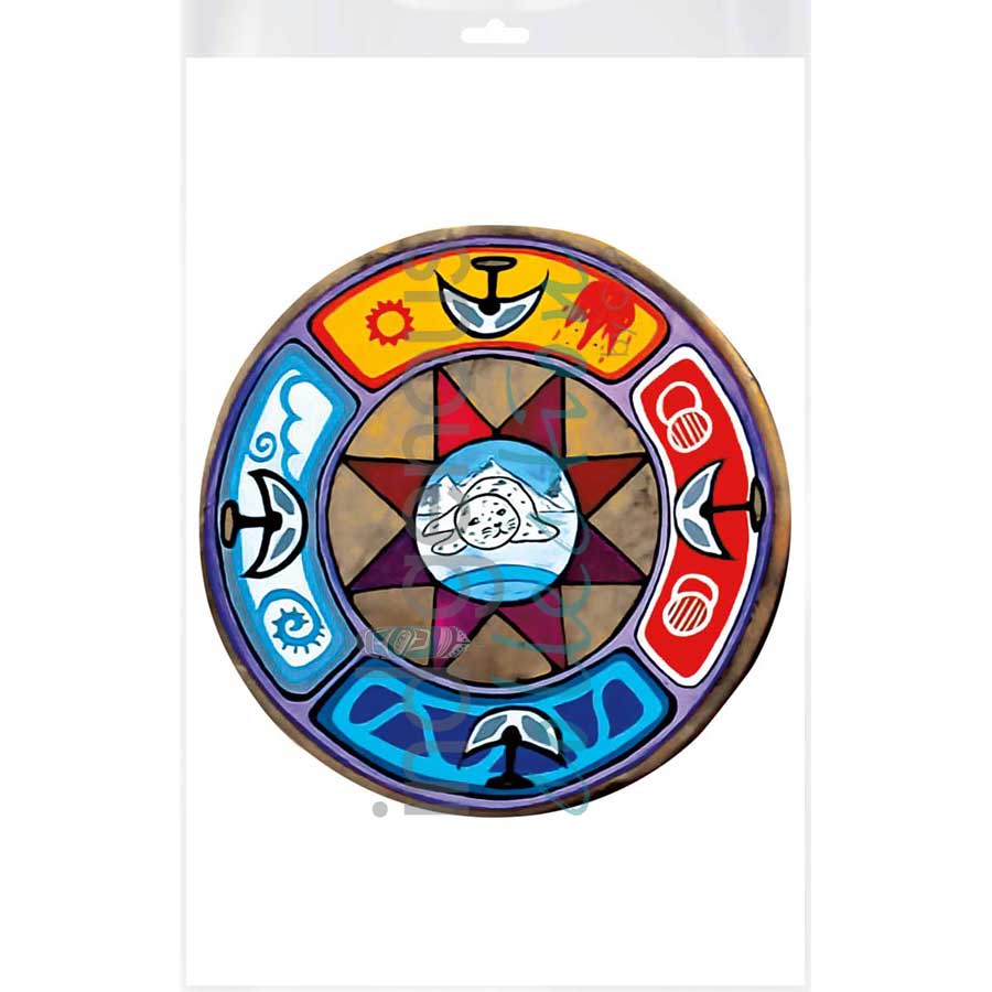 L'nu Tradewinds by artist Eva Apukjij Keewesoo - Mi'kmaq. Indigenous Collection
