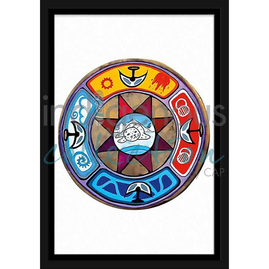 L'nu Tradewinds by artist Eva Apukjij Keewesoo - Mi'kmaq. Indigenous Collection