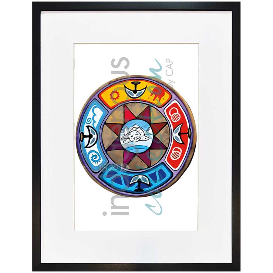 L'nu Tradewinds by artist Eva Apukjij Keewesoo - Mi'kmaq. Indigenous Collection