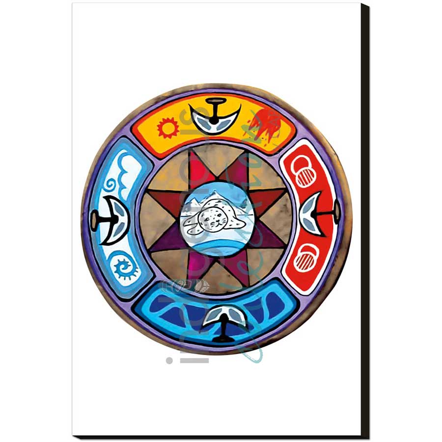 L'nu Tradewinds by artist Eva Apukjij Keewesoo - Mi'kmaq. Indigenous Collection