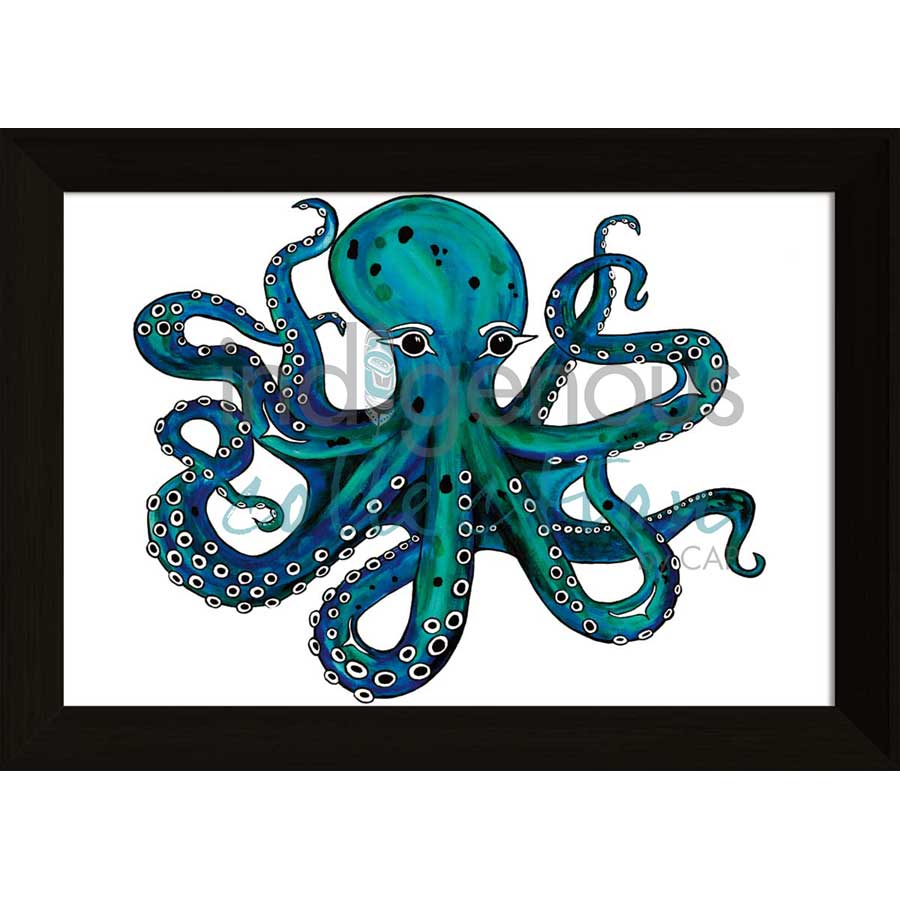 Octopus by artist Diane Levesque - Kwakwaka'wakw. Indigenous Collection