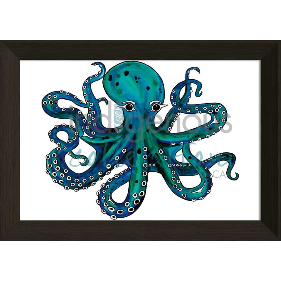 Octopus by artist Diane Levesque - Kwakwaka'wakw. Indigenous Collection