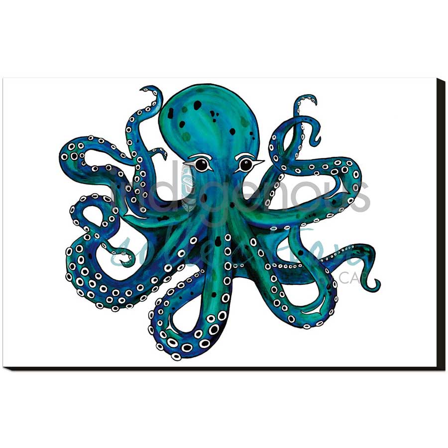 Octopus by artist Diane Levesque - Kwakwaka'wakw. Indigenous Collection