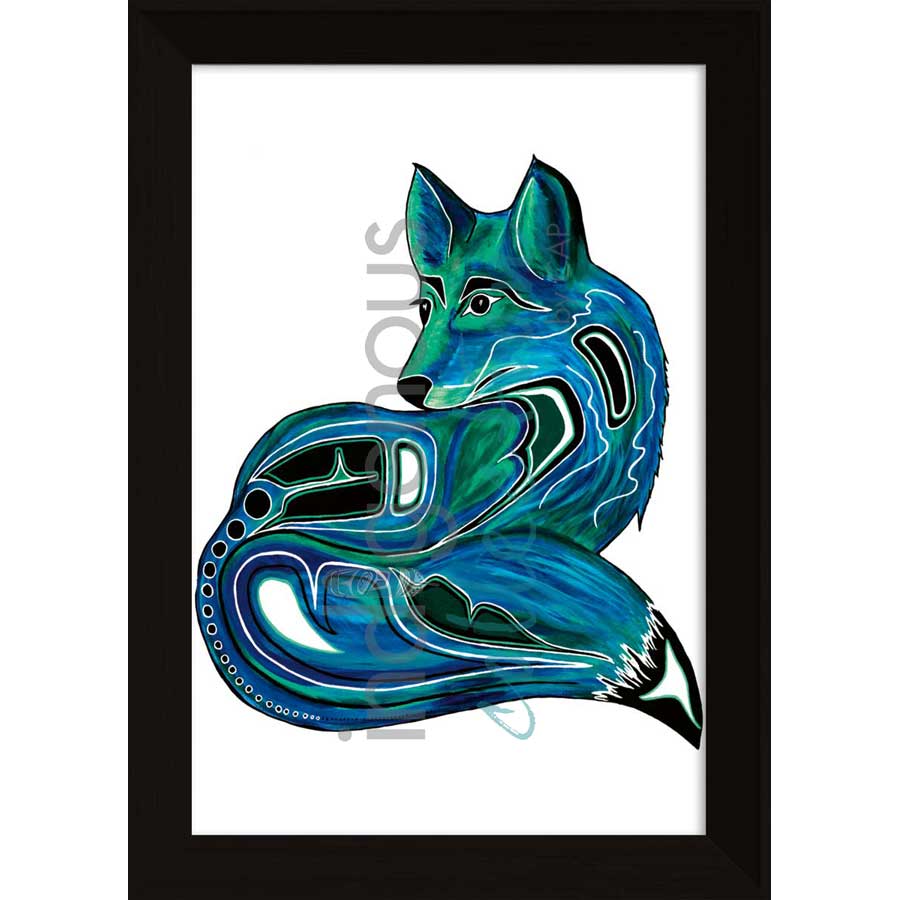 Fox by artist Diane Levesque - Kwakwaka'wakw. Indigenous Collection