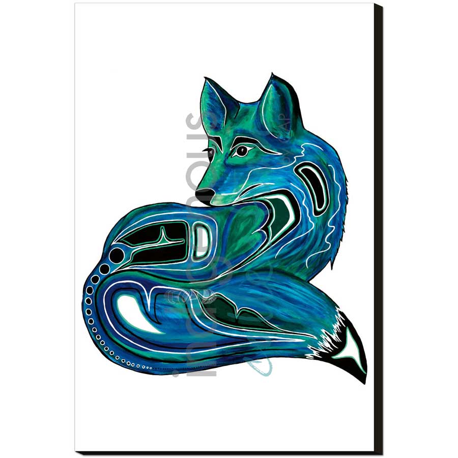 Fox by artist Diane Levesque - Kwakwaka'wakw. Indigenous Collection