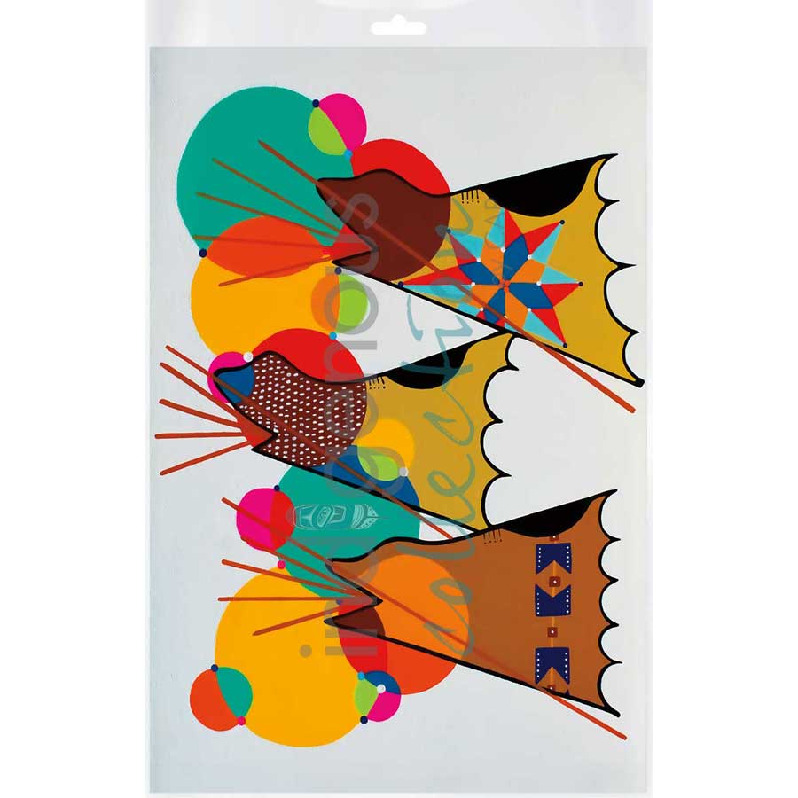 80's Powwow by artist Shana Yellow Calf - Northern Arapaho. Indigenous Collection