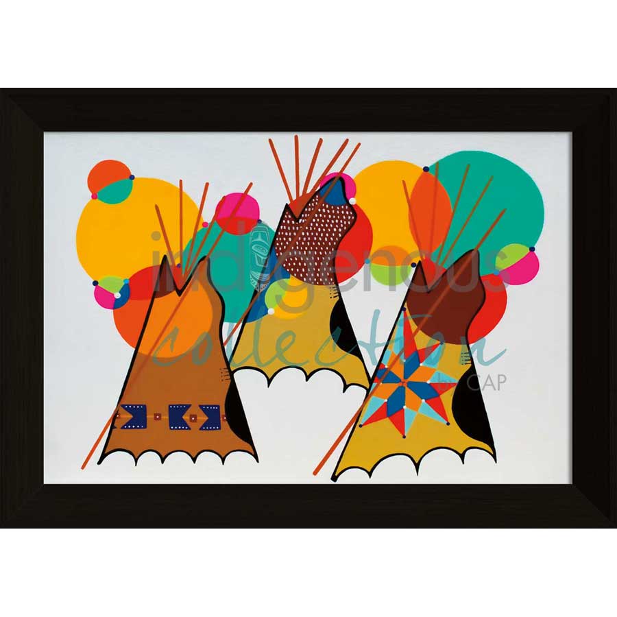 80's Powwow by artist Shana Yellow Calf - Northern Arapaho. Indigenous Collection