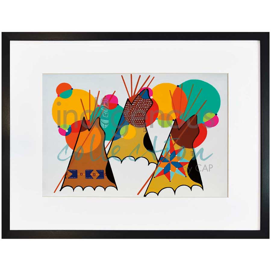 80's Powwow by artist Shana Yellow Calf - Northern Arapaho. Indigenous Collection