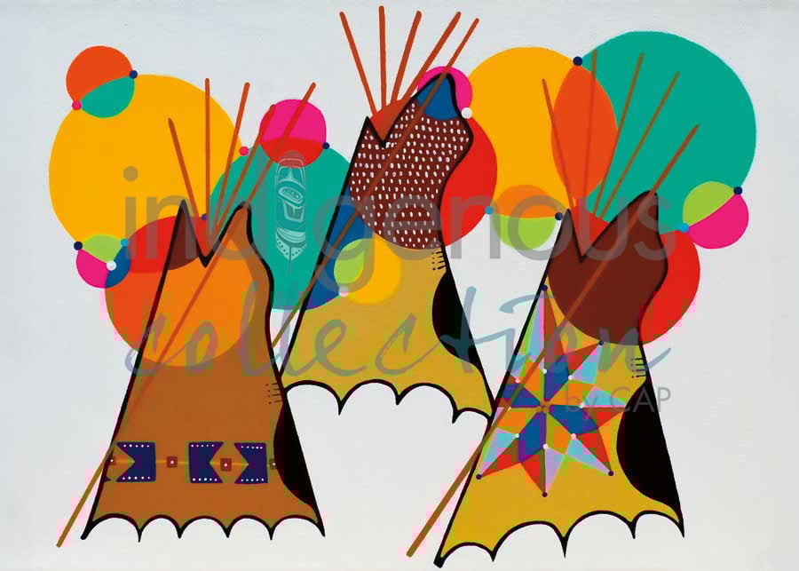 80's Powwow by artist Shana Yellow Calf