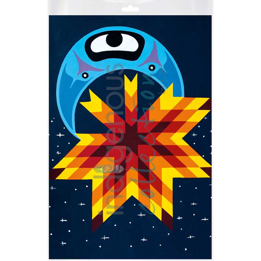 Moon Night Star by artist Shana Yellow Calf - Northern Arapaho. Indigenous Collection