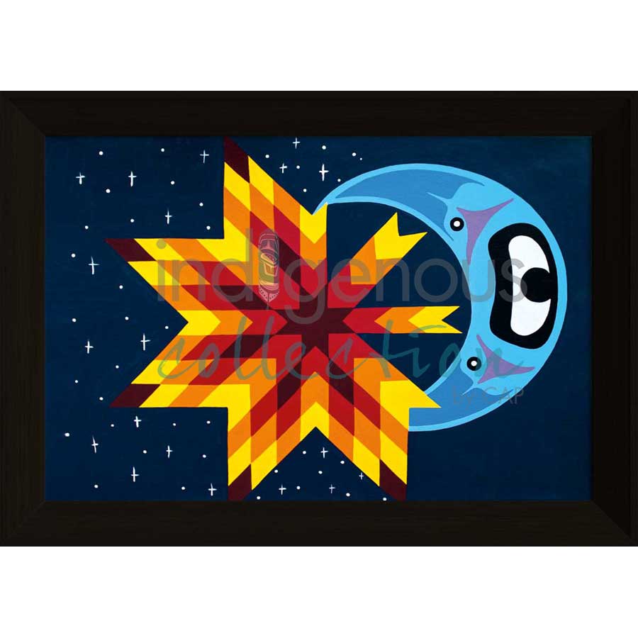 Moon Night Star by artist Shana Yellow Calf - Northern Arapaho. Indigenous Collection
