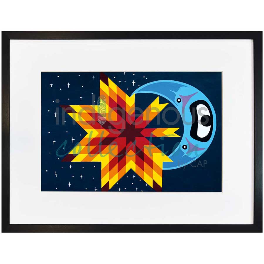 Moon Night Star by artist Shana Yellow Calf - Northern Arapaho. Indigenous Collection