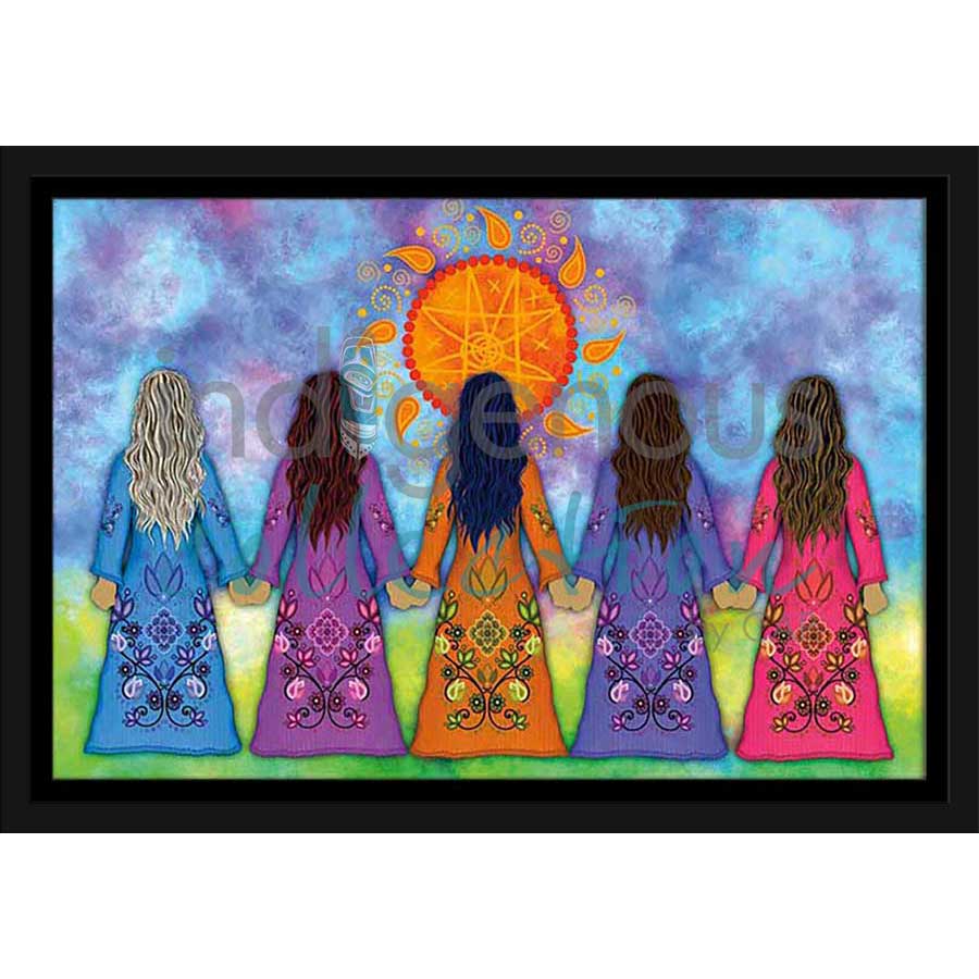 Sisterhood by artist Tracey Metallic - Mi'gmaq. Indigenous Collection