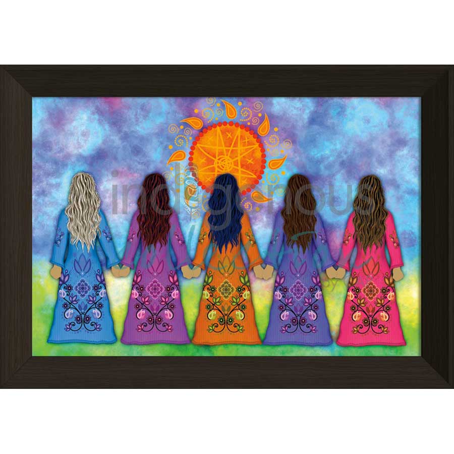 Sisterhood by artist Tracey Metallic - Mi'gmaq. Indigenous Collection