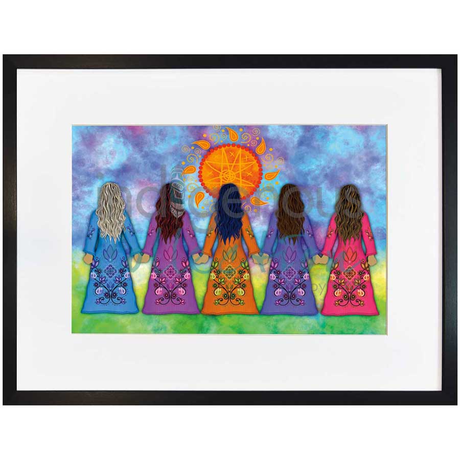Sisterhood by artist Tracey Metallic - Mi'gmaq. Indigenous Collection