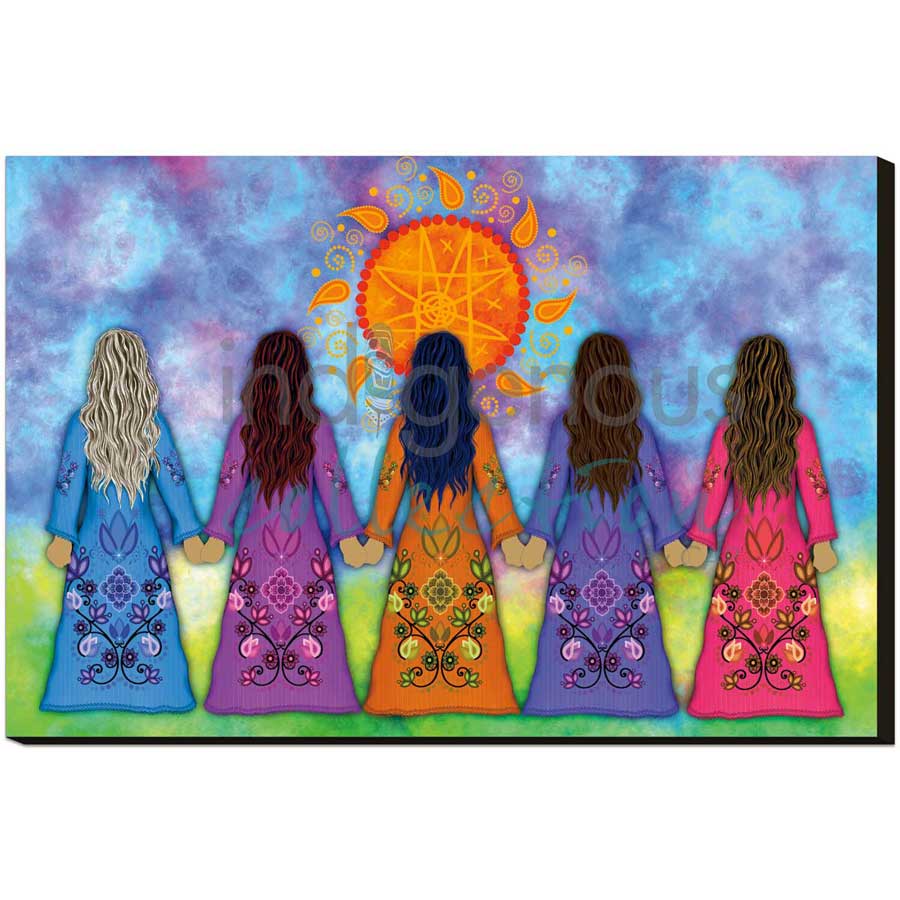 Sisterhood by artist Tracey Metallic - Mi'gmaq. Indigenous Collection