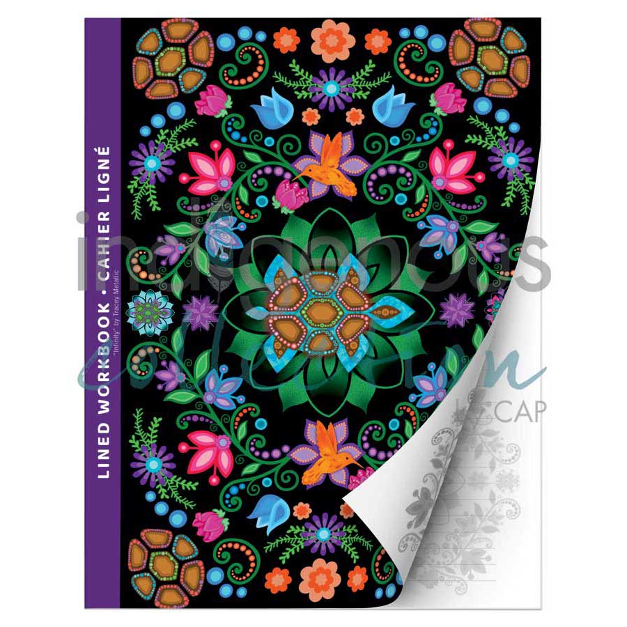 Infinity Workbook by artist Tracey Metallic. Indigenous Collection.