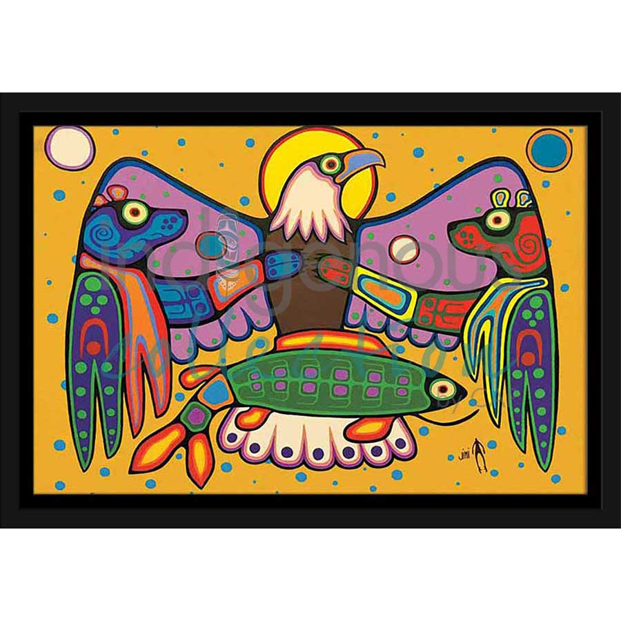 Let's Work Together by artist Jim Oskineegish - Ojibway. Indigenous Collection