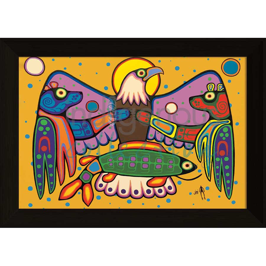 Let's Work Together by artist Jim Oskineegish - Ojibway. Indigenous Collection