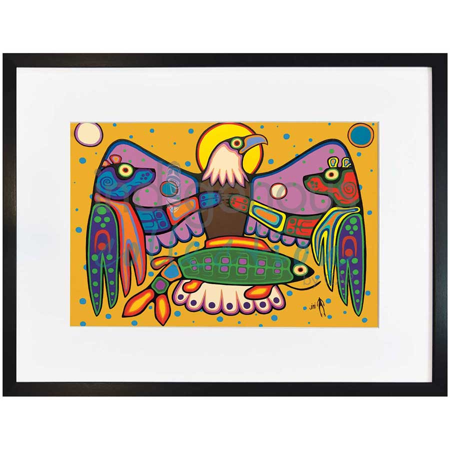 Let's Work Together by artist Jim Oskineegish - Ojibway. Indigenous Collection