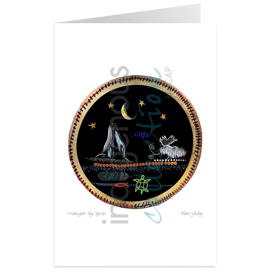 Midnight Sky Spirits by artist Alan Syliboy