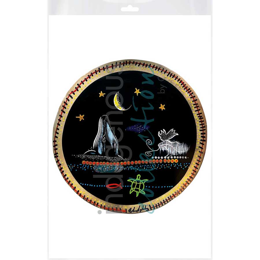 Midnight Sky Spirits by artist Alan Syliboy - Mi'kmaq. Indigenous Collection