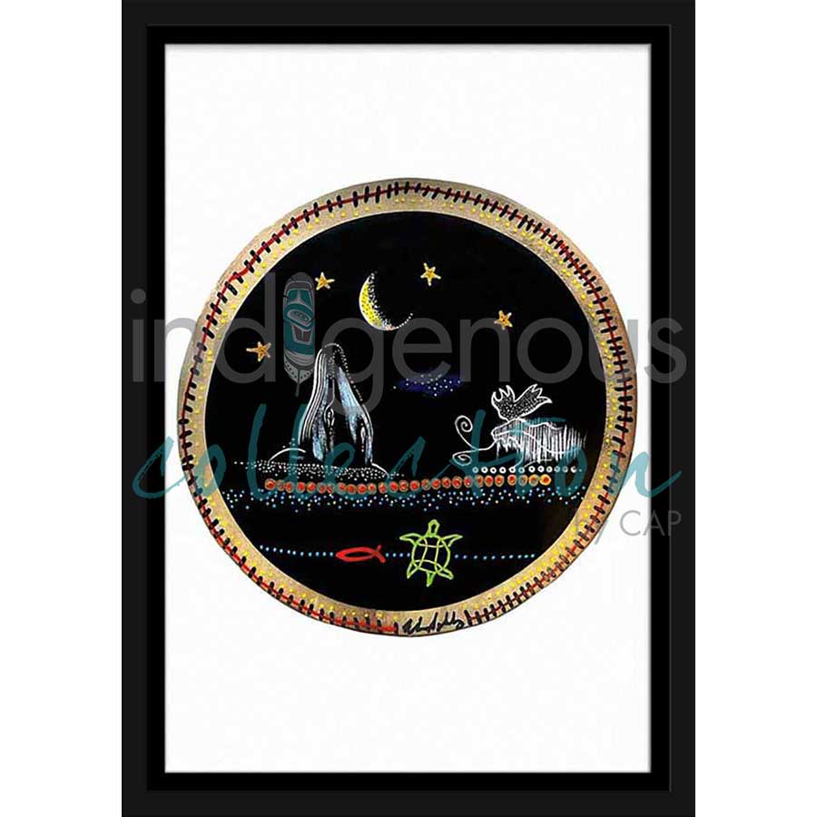 Midnight Sky Spirits by artist Alan Syliboy - Mi'kmaq. Indigenous Collection